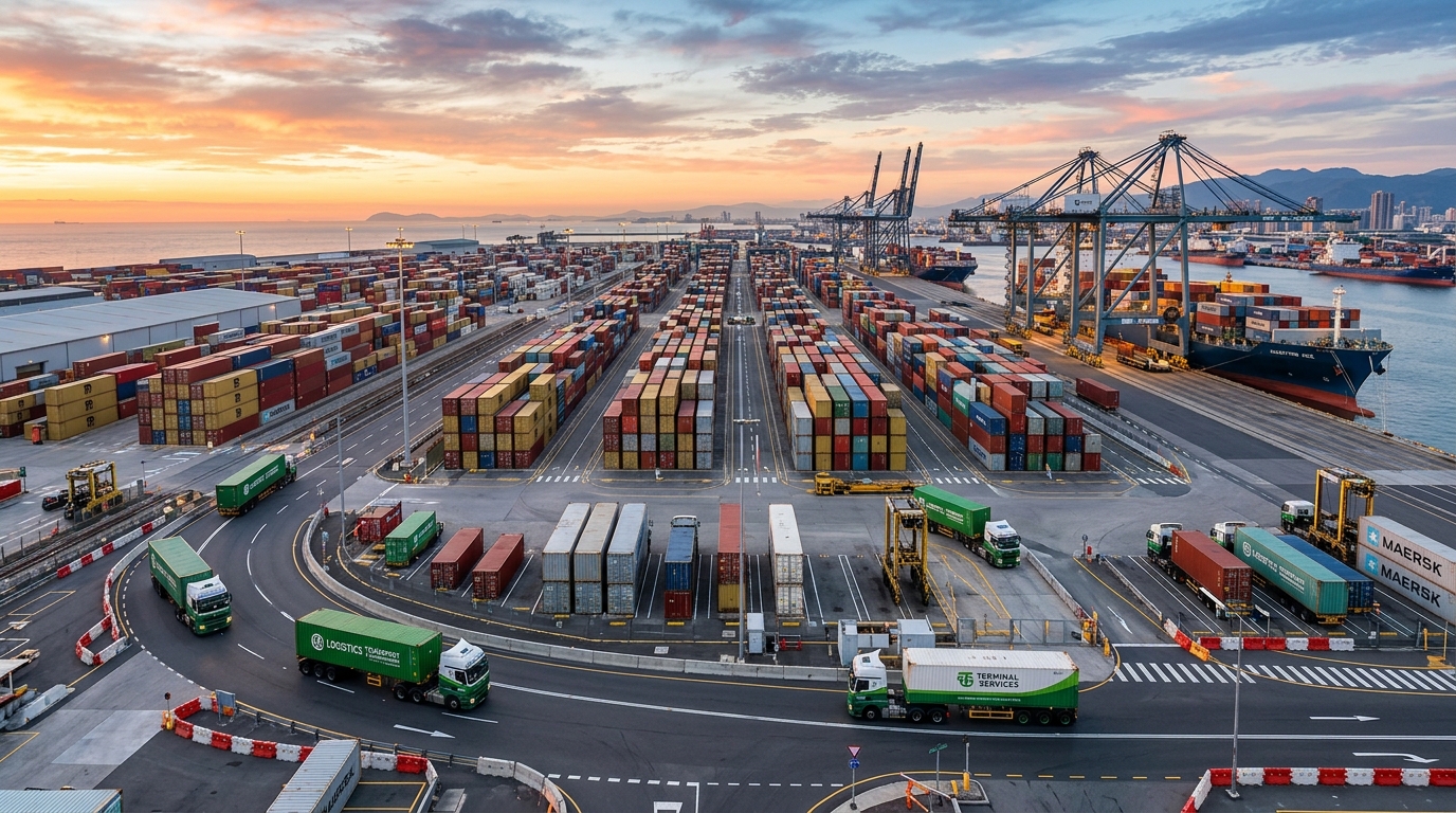 Container cargo ship